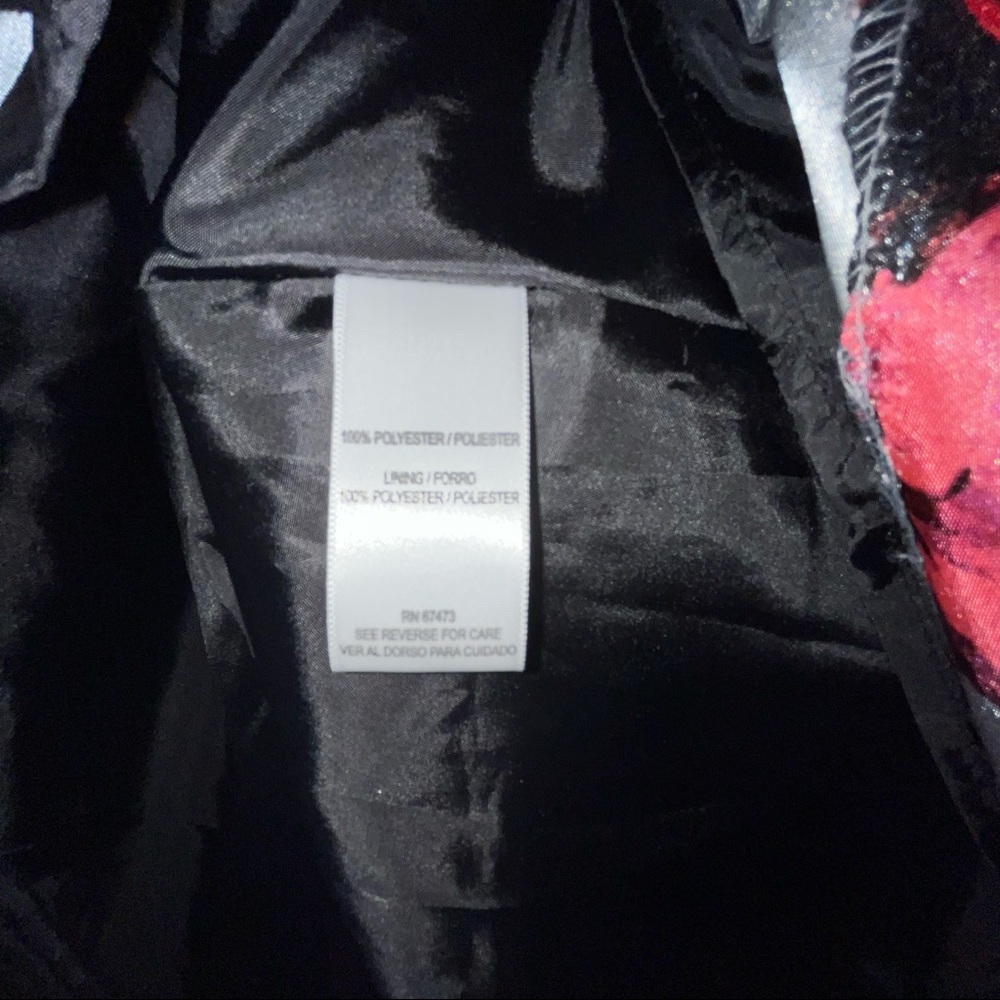 Floral Sleeveless Dress - Pink and Black - Picture 3 of 4